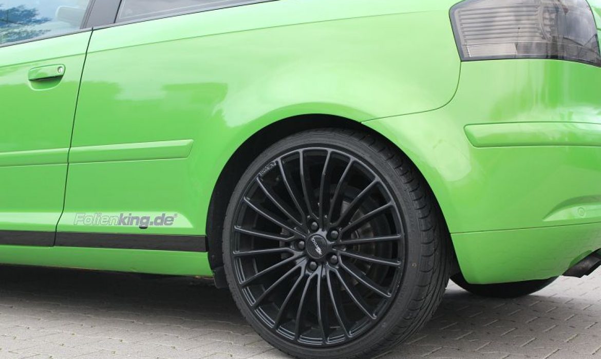 Audi A3 8P: Vollfolierung in "Java Green metallik"