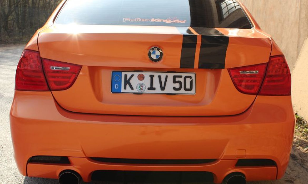 BMW E90 bright orange glänzend