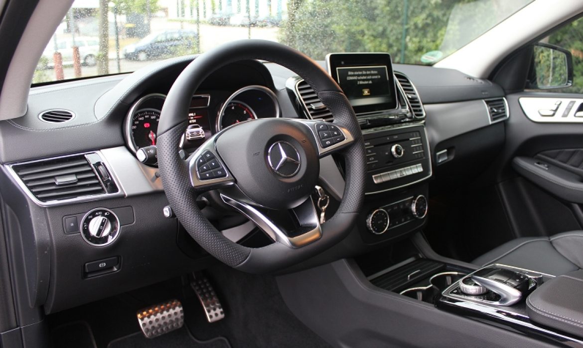 Mercedes GLE - Foliert in grau matt metallik