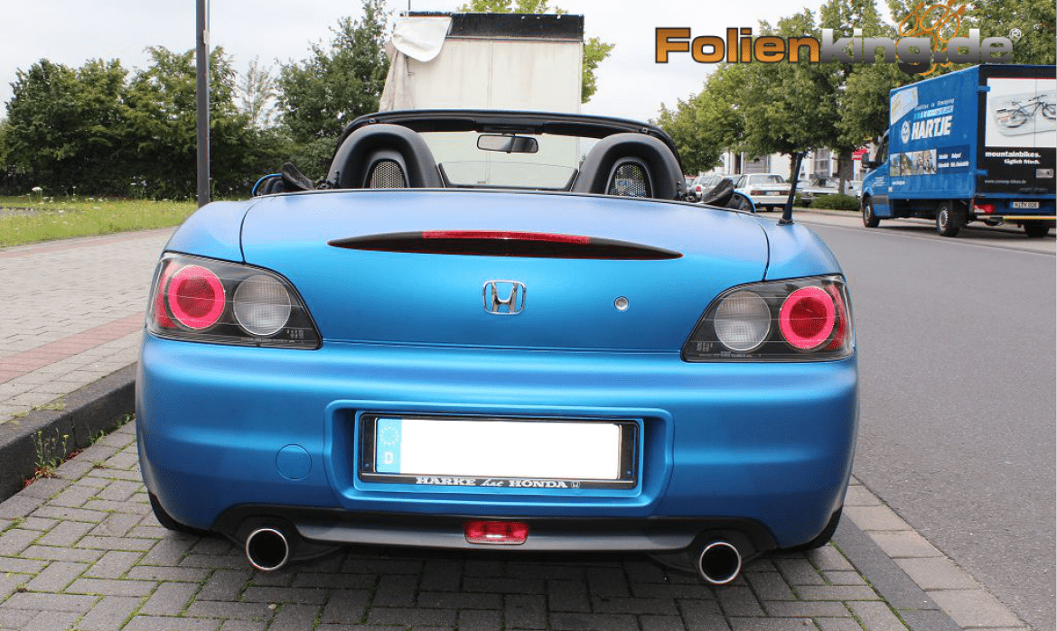 Honda S2000: foliert in "razor blue matt metallic"